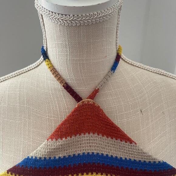 Fashion Nova “Baja Babe” Crochet Multicolor Striped Mini Dress - Picture 8 of 15